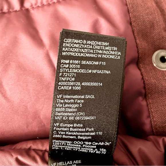 The North Face Women's Arctic Winter Parka | Red-Brown Micro Herringbone - Picture 13 of 14